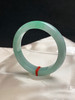 620479，53圈口，糯化飘绿正圈平安镯，果绿底色飘阳绿花，水头好 商品缩略图2