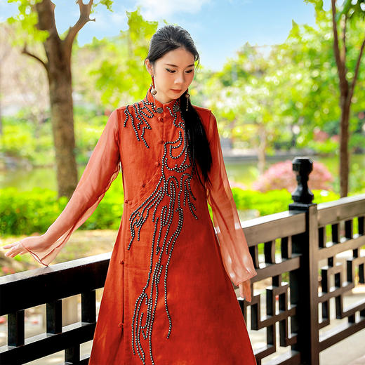 【杨丽萍老师新品】缬影络月民族风无袖长裙 送打底衫 | 少量现货 商品图7