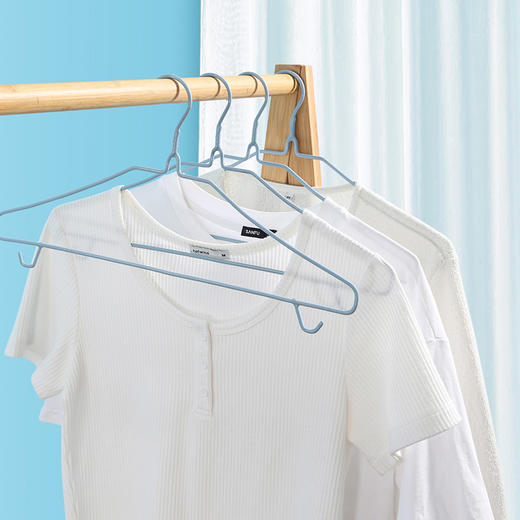 【批发】美丽雅金彩浸塑衣架中号8支入(40cm) 商品图2