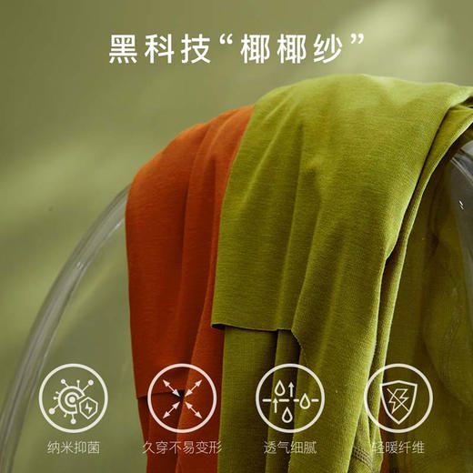 素肌良品椰椰轻暖保暖内衣“粉底衣”WC017/WC018/WC020-FX 商品图1