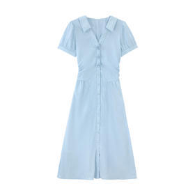 鹿向南「漫漫盛夏」夏季新款气质小众度假连衣裙女长裙子DYL661859