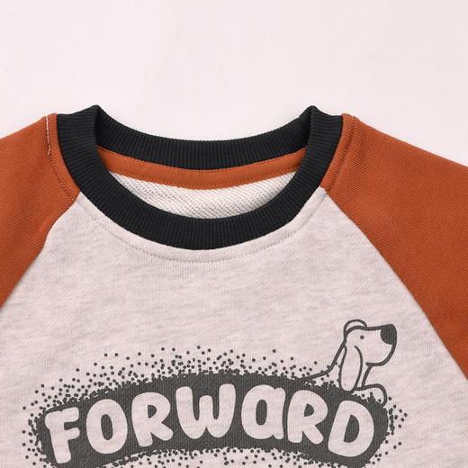 棉果果秋季新品男童混色大毛圈圆领套头卫衣M312180225463 商品图2