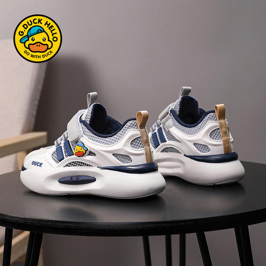 G.DUCK小黄鸭男童网鞋夏季单网面透气儿童运动鞋春秋新款软底女童休闲鞋QCSM003.25-36 商品图2