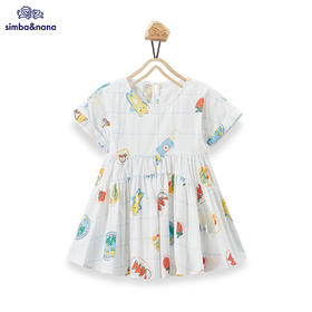【辛巴娜娜】simbanana女童连衣裙24年夏宽松舒适可爱新裙子