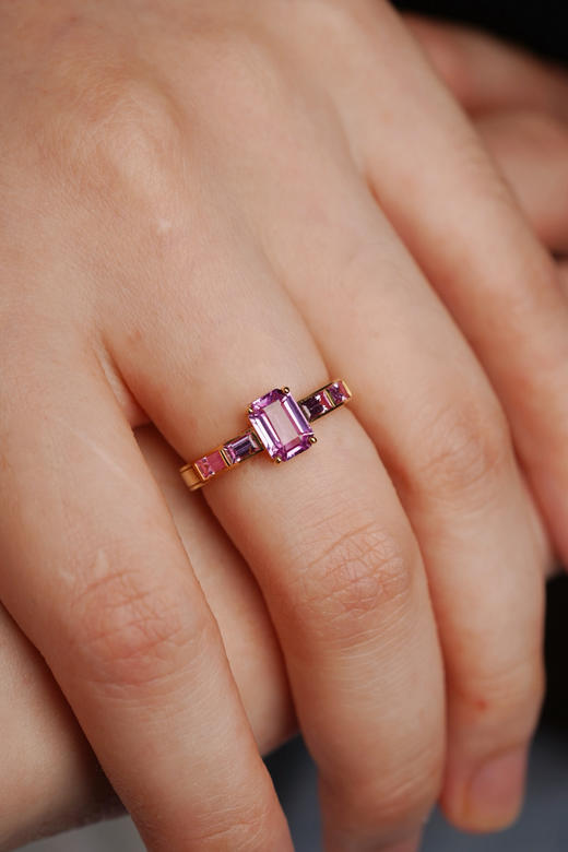 砚宝镶嵌专场｜1.14ct 紫色无烧蓝宝石 商品图6