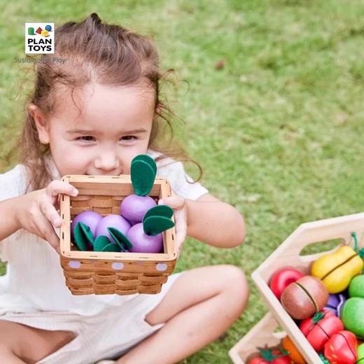 Plantoys 过家家厨房趣味果蔬套装 仿真蔬菜水果厨房玩具宝宝益智 18个月+ 商品图3