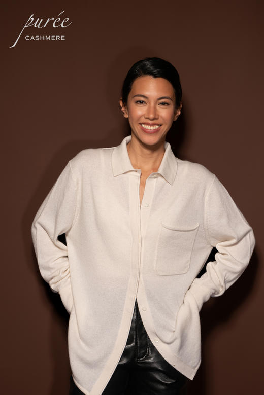 #1968「CASHMERE LONG SHIRT」 100% CASHMERE 羊绒长衬衫 商品图6