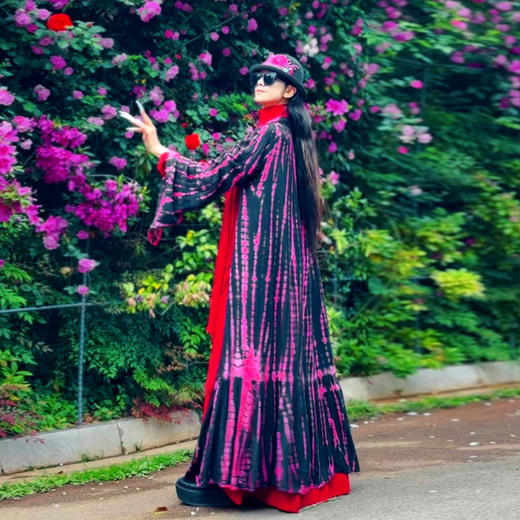 【杨丽萍老师新品】锦簇纷繁扎染长开衫 | 手工特色款 少批量 售完即止 商品图2