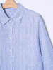 女士条纹汗麻长袖衬衣 商品缩略图3