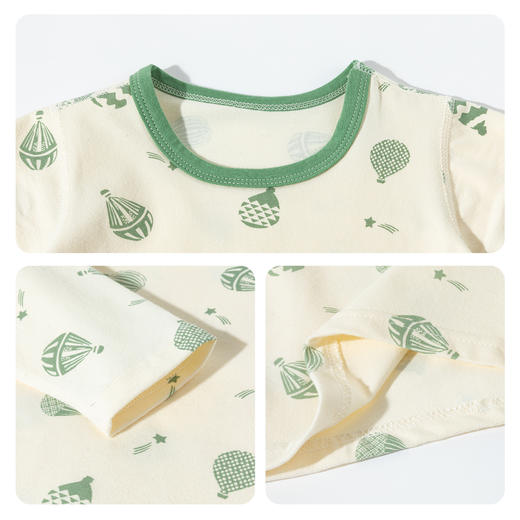 贝贝怡男童家居服分体套装春秋新款婴幼儿男宝宝内着服打底衫睡衣两件套ZB3ET009 商品图6