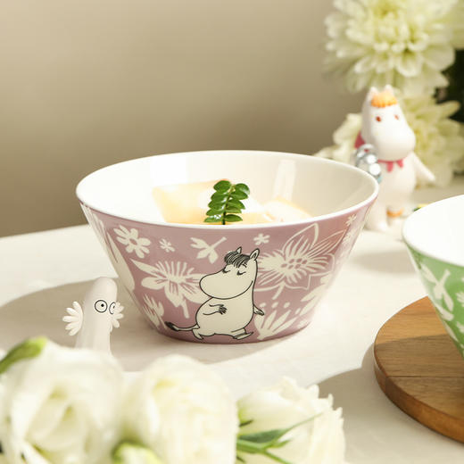 姆明复古骨瓷盘碗|三次煅烧更耐用，可蒸可烤可微波 商品图2