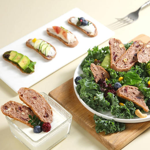 MM 山姆 烧菓坊 高纤黑麦多谷物面包脆 商品图6