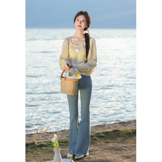 鹿向南「暖云天」时尚春新款针织开衫 商品图2