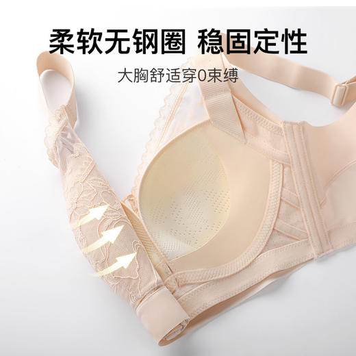 香红蜜雪 文胸(VIP) 【大胸显小】大码聚拢防下垂收副乳上托调整型文胸 商品图5