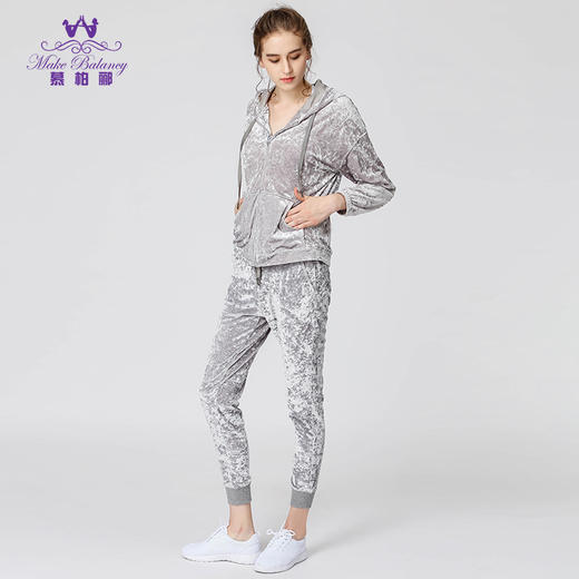 【清仓打包促】慕柏郦 秋冬季瑜伽运动健身服女士高端速干瑜伽服1273 商品图2