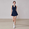 【限时秒】YOGACODE【火树银花系列】网球连衣裙无袖女带胸垫假两件防走光瑜伽连体服DWD115413 商品缩略图0