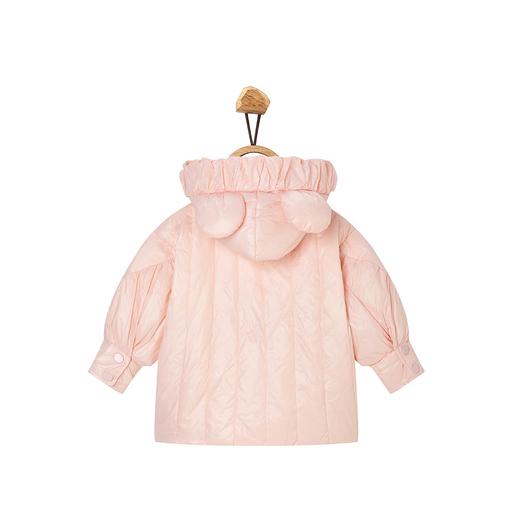 【辛巴娜娜】simbanana童装鸭绒纯色女小童宽松保暖连帽羽绒服 商品图1