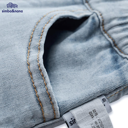 【辛巴娜娜】simbanana新款儿童牛仔短裤男童夏季童装韩版时尚百搭休闲裤 商品图2