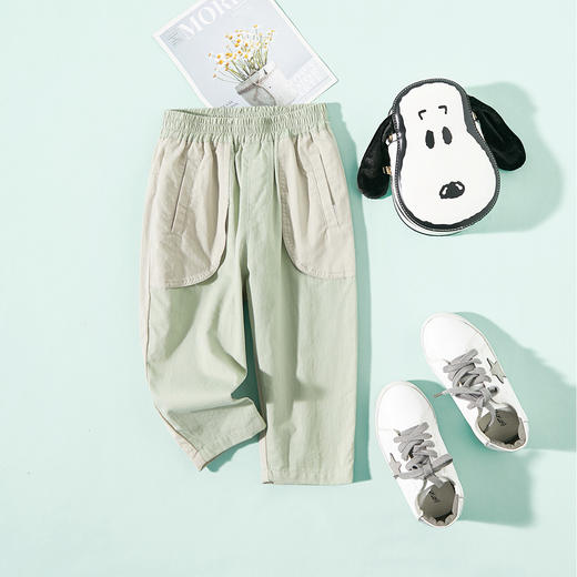 【辛巴娜娜】simbanana新款秋装童装裤子男童休闲裤口袋长裤中小童儿童休闲长裤 商品图0