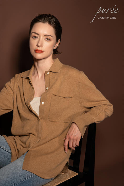 #1968「CASHMERE LONG SHIRT」 100% CASHMERE 羊绒长衬衫 商品图1