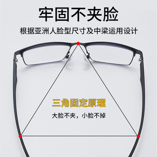 防蓝光辐射高清超轻TR远近两用渐进多焦点老花镜 商品图3