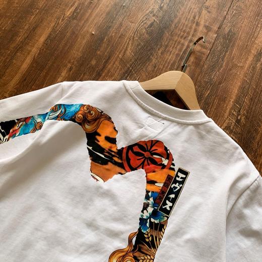 D071111春夏男款复古后背海鸥logo胶印大M短袖T恤 商品图10