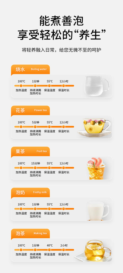 夏普多功能电热壶KP-WT30L-W 商品图9