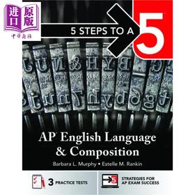 【中商原版】2025新版五步速成系列 AP考试英语语言和写作 5 Steps to a 5 AP English Language and Composition Student ed