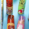 卡通儿童彩色铅笔12色绘画笔带削笔器彩铅筒套装学生文具原木铅笔 商品缩略图1