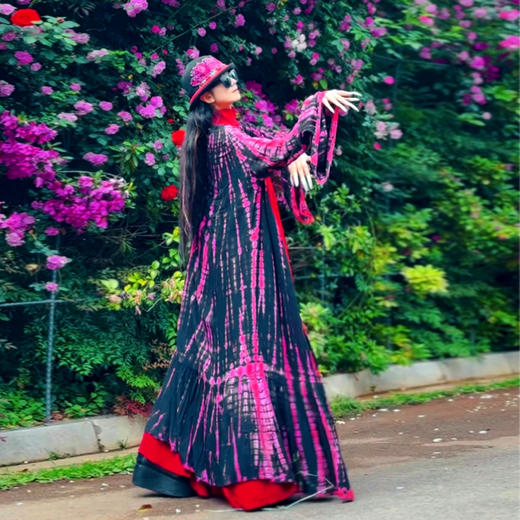 【杨丽萍老师新品】锦簇纷繁扎染长开衫 | 手工特色款 少批量 售完即止 商品图4