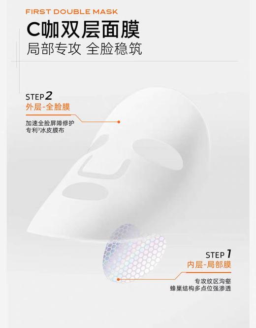 4片｛王一博代言｝C咖1+1舒缓修护双层精华面膜敏感肌专用补水去闭口细腻毛孔抗氧提亮官方正品 商品图4