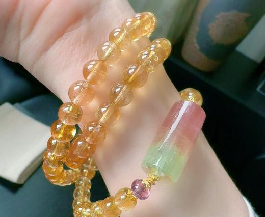 7.4mm碧玺手链 商品图0