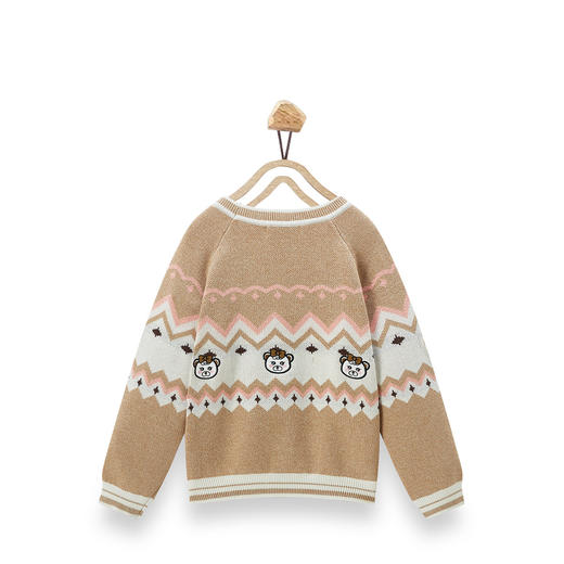 【辛巴娜娜】simbanana秋冬款女小童圆领针织衫毛衣 商品图0