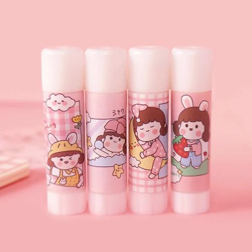 卡通固体胶 学生用办公用品胶棒幼儿园高粘度手工DIY儿童胶水 商品图0