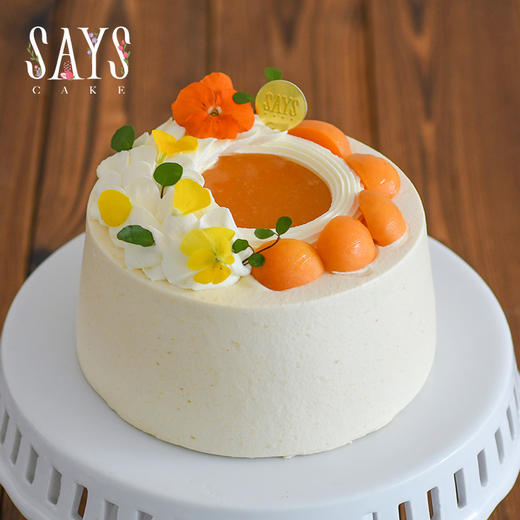 秋杏红茶戚风蛋糕 商品图0