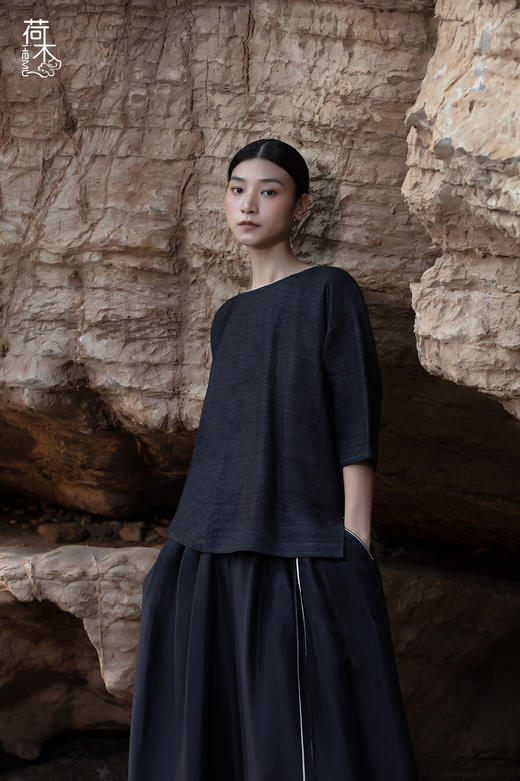 荷木HEMU丨织拙·短袖衫 商品图0
