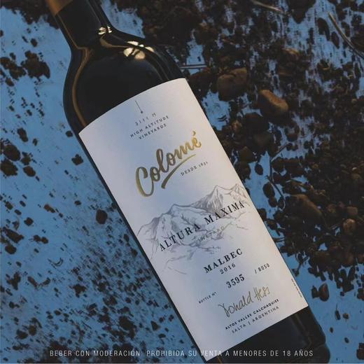 【Colomé】佳乐美世界之巅马尔贝克干红 超高分酒 来自全球海拔醉 高的阿根廷3111米葡萄园 年产量约8000瓶 出口中国配额200瓶左右  彰显品质与攀登高峰的决心和精神 年份随机 偏远地区不发 商品图7
