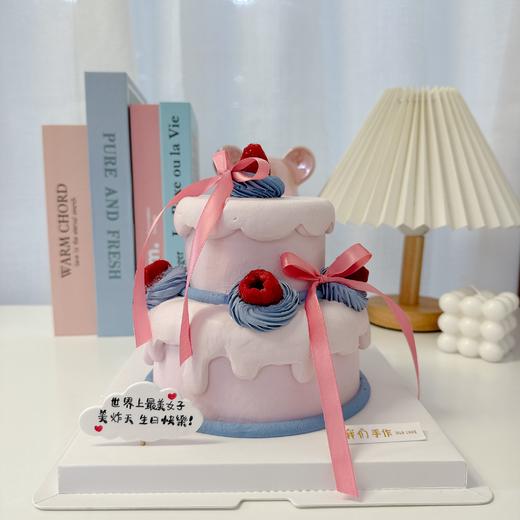 ins小双层蝴蝶结丝带蛋糕-低糖处理无添加 商品图4