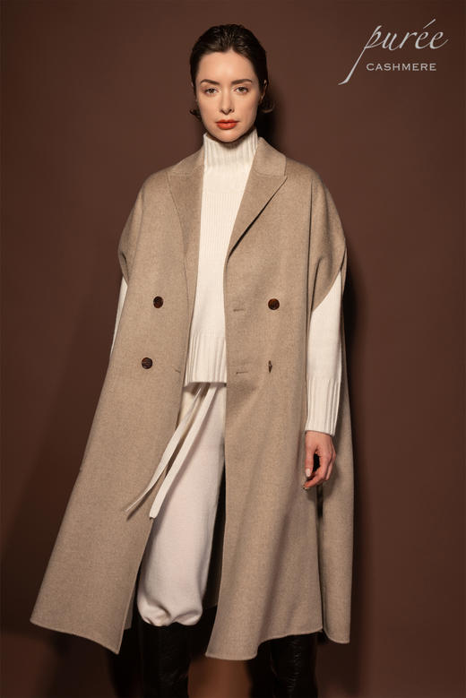 #0202 「MAXI CAPE」100% CASHMERE 两面穿斗篷 商品图1
