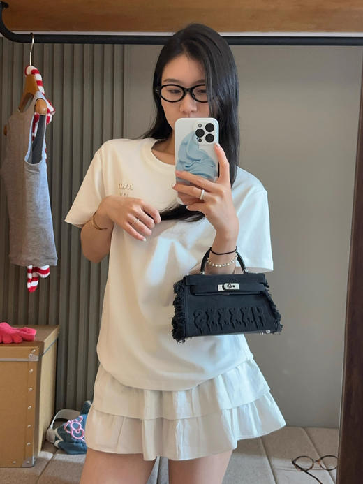 新疆棉MM字母精简短袖T恤 商品图13