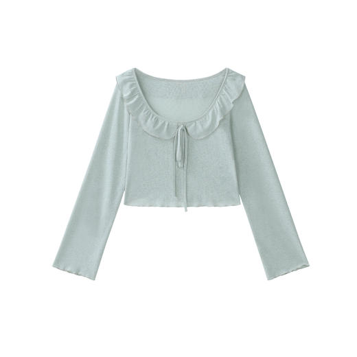 鹿向南「清野绿荷」吊带连衣裙T恤两件套女2025春季新款气质裙子 商品图3