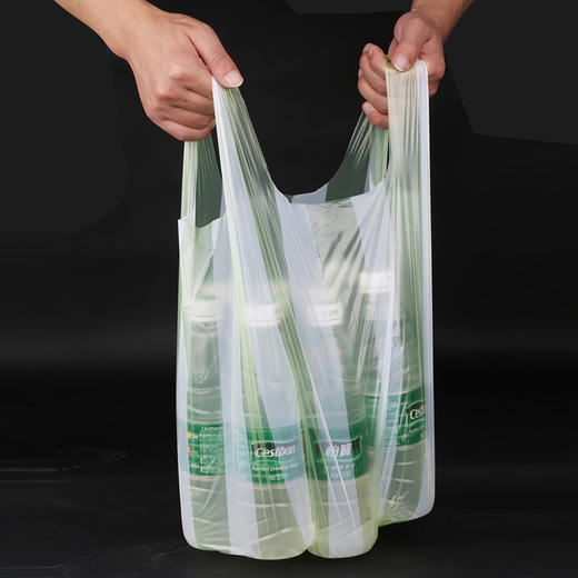 【批发】美丽雅背心式1丝加厚垃圾袋大号款 60只/包 商品图5