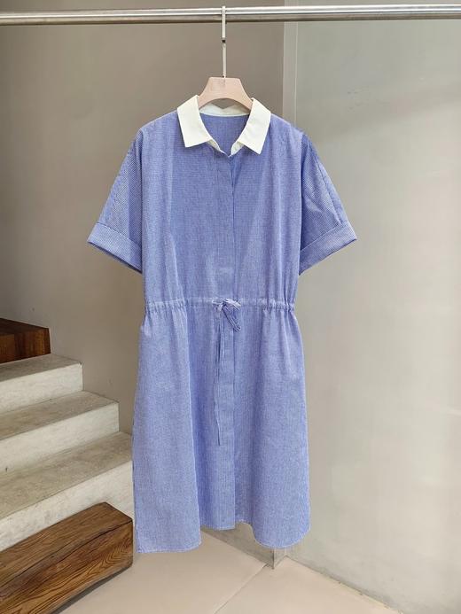 【高品质私服】【IC棉涤色织布连衣裙】A字裙摆 纹路清晰 色织工艺 凹凸纹理G1472-CC【无标出货 介意慎拍】 商品图8