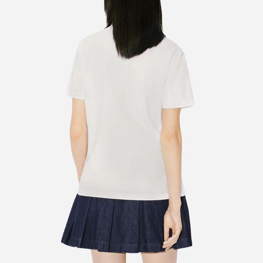 KENZO 高田贤三 女士 VERDY 联名字母徽标印花宽松棉质圆领短袖T恤 白色 FE52 TS118 4SO 02 商品图2