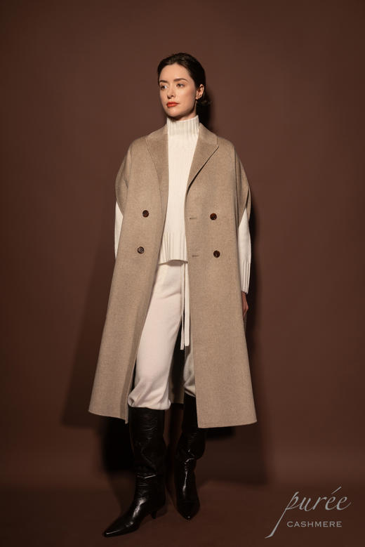 #0202 「MAXI CAPE」100% CASHMERE 两面穿斗篷 商品图5