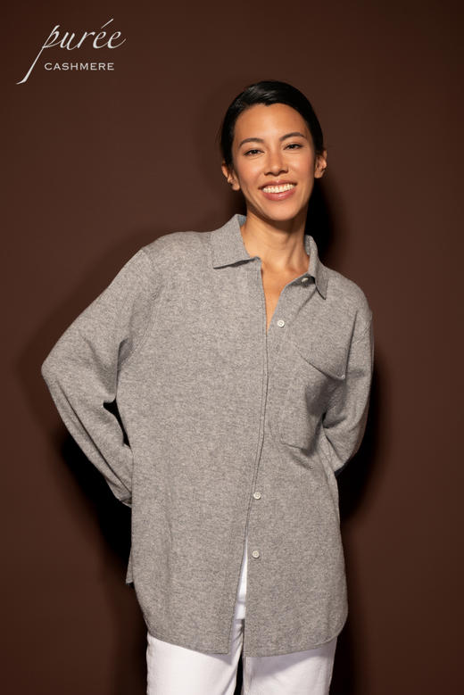 #1968「CASHMERE LONG SHIRT」 100% CASHMERE 羊绒长衬衫 商品图3