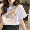 「几十款可选！29.9到手」纯棉短袖t恤女大码夏季新款女装宽松显瘦白色体恤上衣打底衫ins潮 商品缩略图2