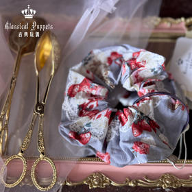 【积分兑换，60天内发货】草莓蛋糕公主大肠发圈 蓝粉 古典玩偶 Lolita