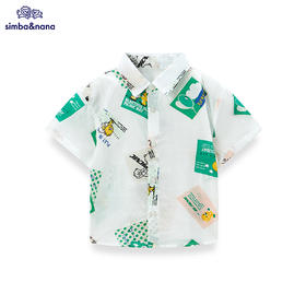 【辛巴娜娜】simbanana年夏新七彩光衬衫纽扣子圆形男童小衫棒球服门襟钮扣