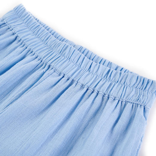 【辛巴娜娜】simbanana女宝夏季裤子洋气时尚百搭花边褶皱休闲百搭束脚防蚊长裤 商品图2